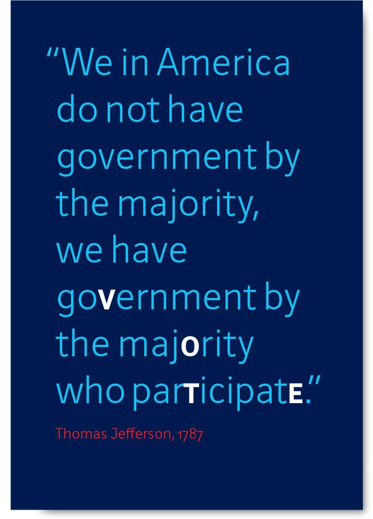 aiga-national_vote-poster_b.jpg Art Direction by: Bart Crosby, Crosby Associates